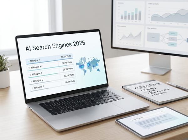 Top Ten AI Search Engines for 2025 (Ranked By Popularity)